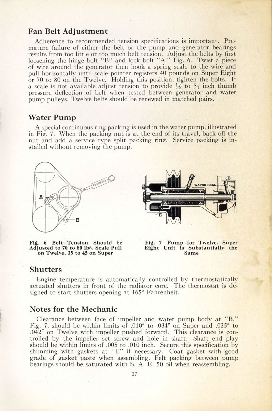 1938 Packard Super 8 and 12 Owners Manual Page 16